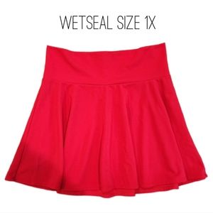 Plus size red mini skirt wetseal red size 1x